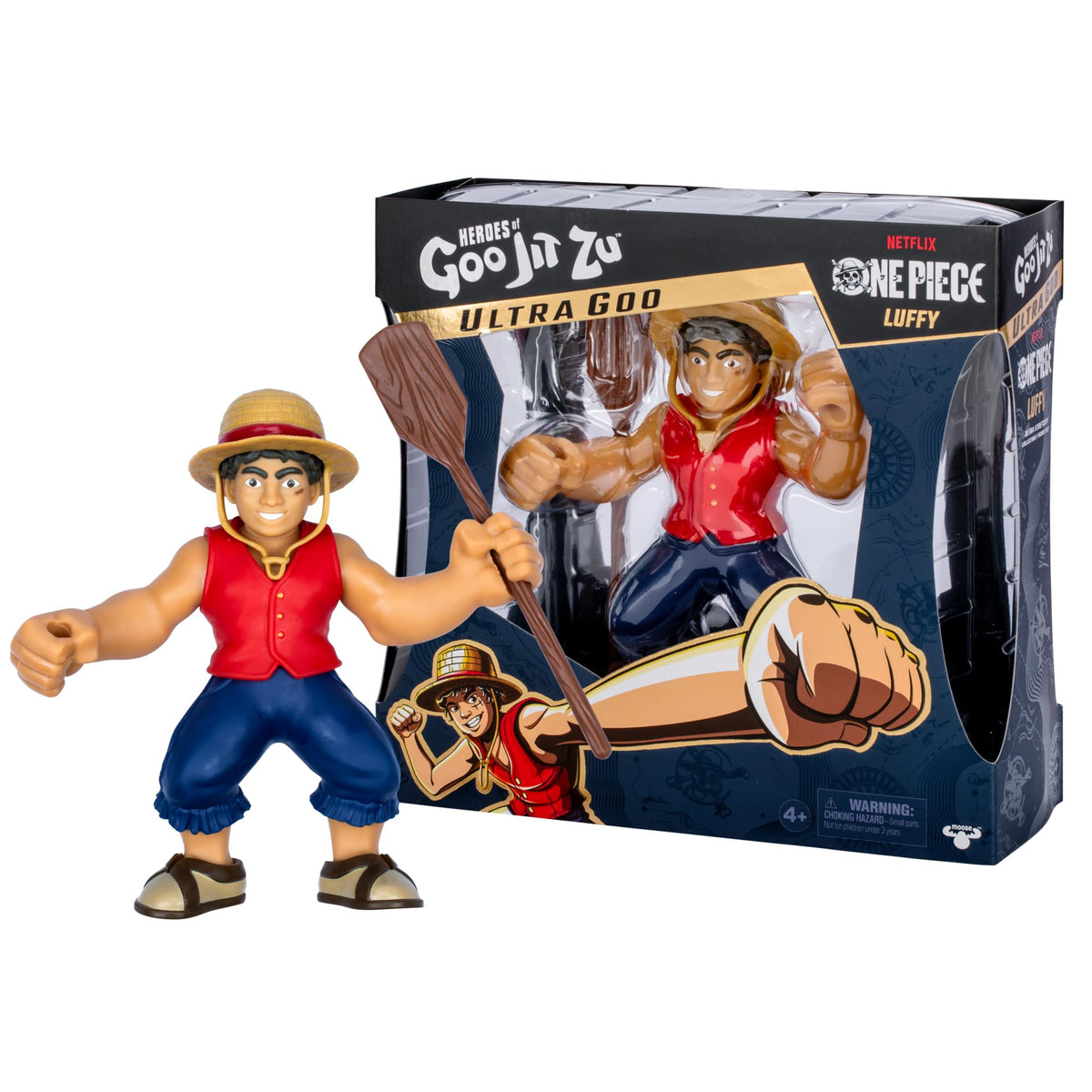 Heroes of Goo Jit Zu One Piece LUFFY Stretchy 7 inch Collectible Action Figure