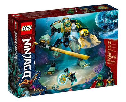 LEGO NINJAGO Lloyd’s Hydro Mech 71750 Building Kit, Underwater Playset with NINJAGO Lloyd and Mech; Role-Play Action for Boys and Girls Ages 7 and Up