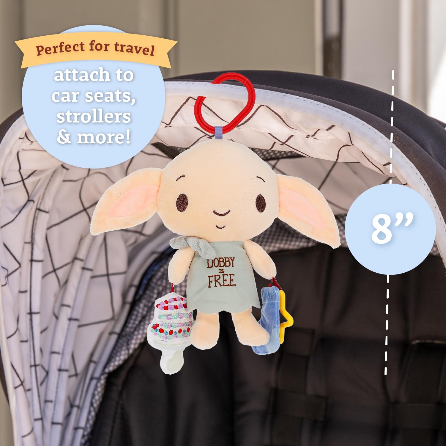 Kids Preferred Harry Potter Dobby On the Go Activity Toy for Newborns and Babies