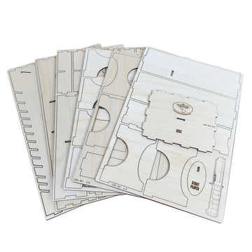 The Broken Token Board Game Organizer - Dead of Winter Compatible Wood Storage Box with Multiple Trays and Dividers