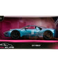 Jada Pink Slips 1:24 W7 2017 Ford GT Die-Cast Car, Toys for Kids and Adults (Metallic Purple/Blue)