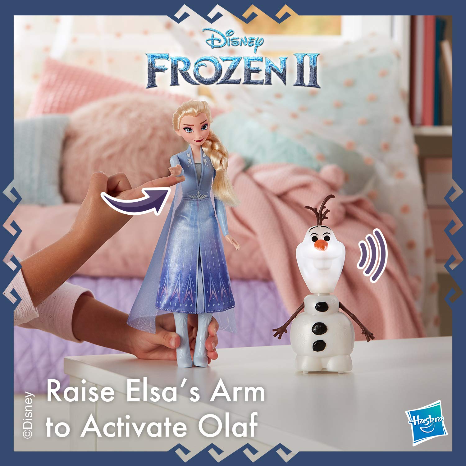 Disney Frozen Talk and Glow Olaf and Elsa Dolls, Remote Control Elsa Activates Talking, Dancing, Glowing Olaf, Inspired 2 Movie - Toy for Kids Ages 3