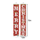 FECEDY Merry Christmas Hanging Banner Porch Sign with Pattern Christmas Tree Presents Snow Banner for Home Yard Indoor Outdoor Wall Door Christmas