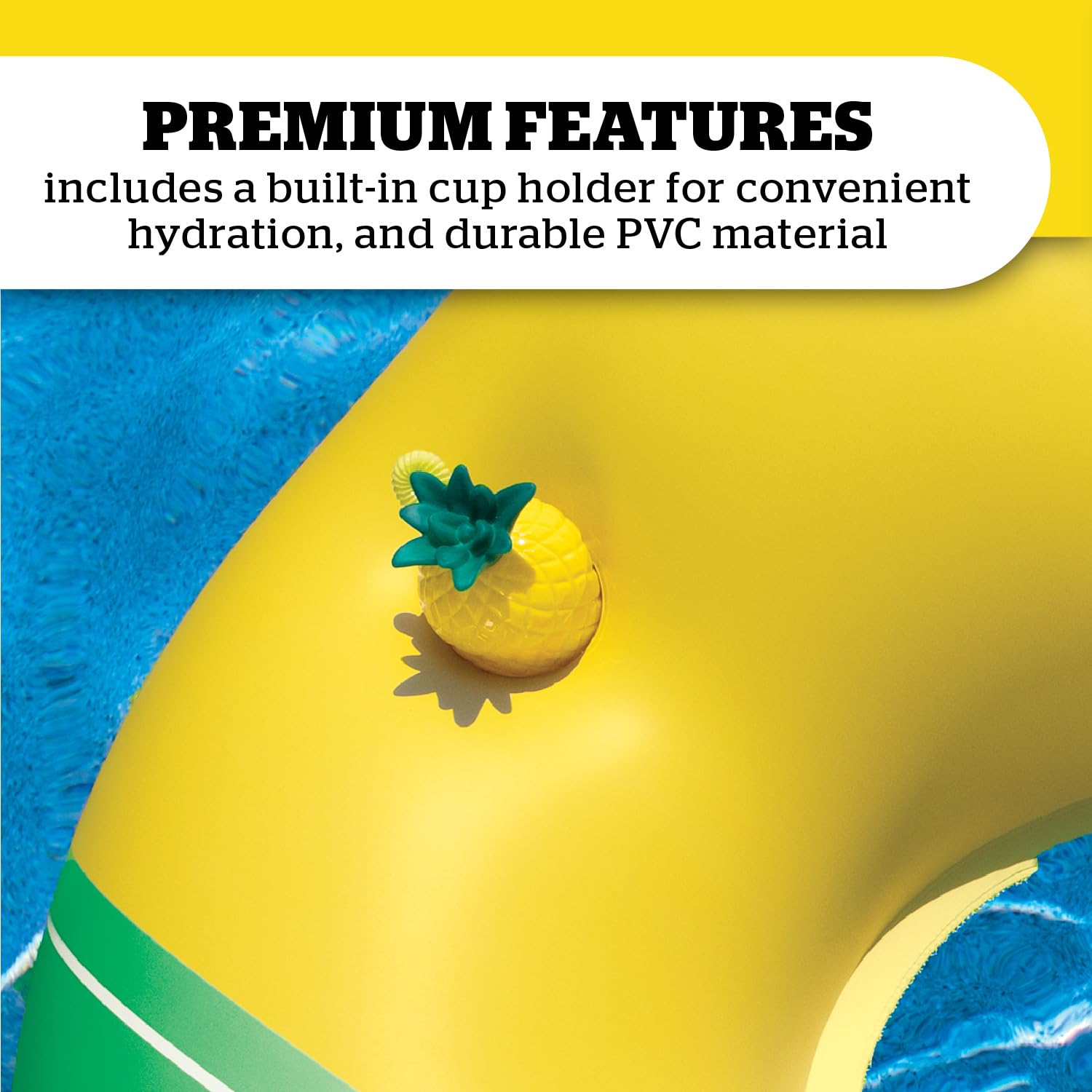 Giant Minions Inflatable Pool Float, Despicable Me Swim Ring, Large Novelty Character Float for Pool Parties and Outdoor Summer Fun