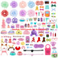 15 Pcs Miniature Pet Figure Accessories Set - Random Dress Clothes Bow Collar Food Drink for lps Shorthair Cat Collie Dachshund Cocker Spaniel