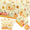 Little Pumpkin Baby Shower Decorations 3Pcs Little Pumpkin is On The Way Tablecloths Fall Theme Disposable Plastic Rectangle Table Covers for Autumn