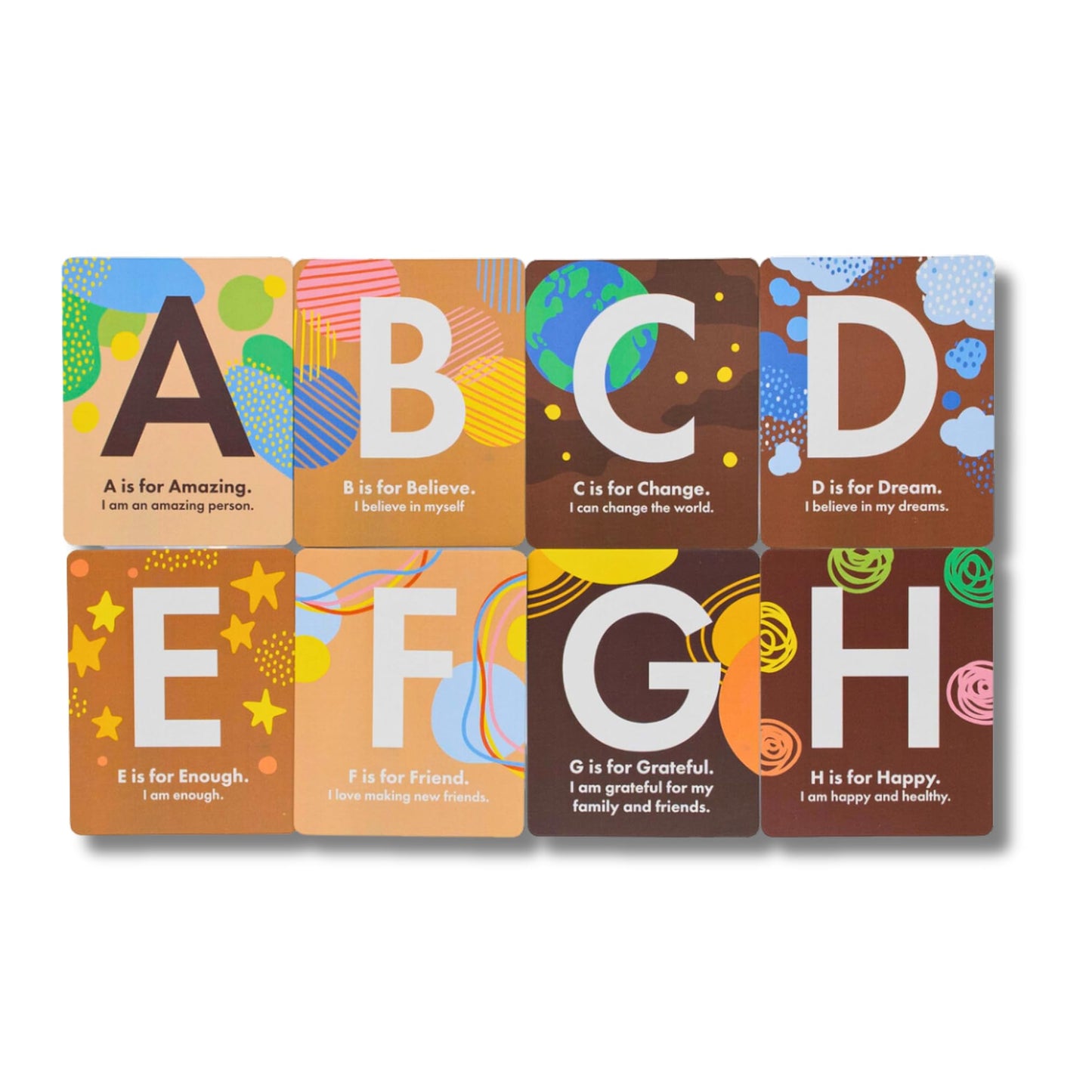 Kids for Culture: Alphabet Affirmation Flashcards A-Z | ABC Flash Cards with Positive Messages for Babies, Toddlers & Kids | Educational Gift