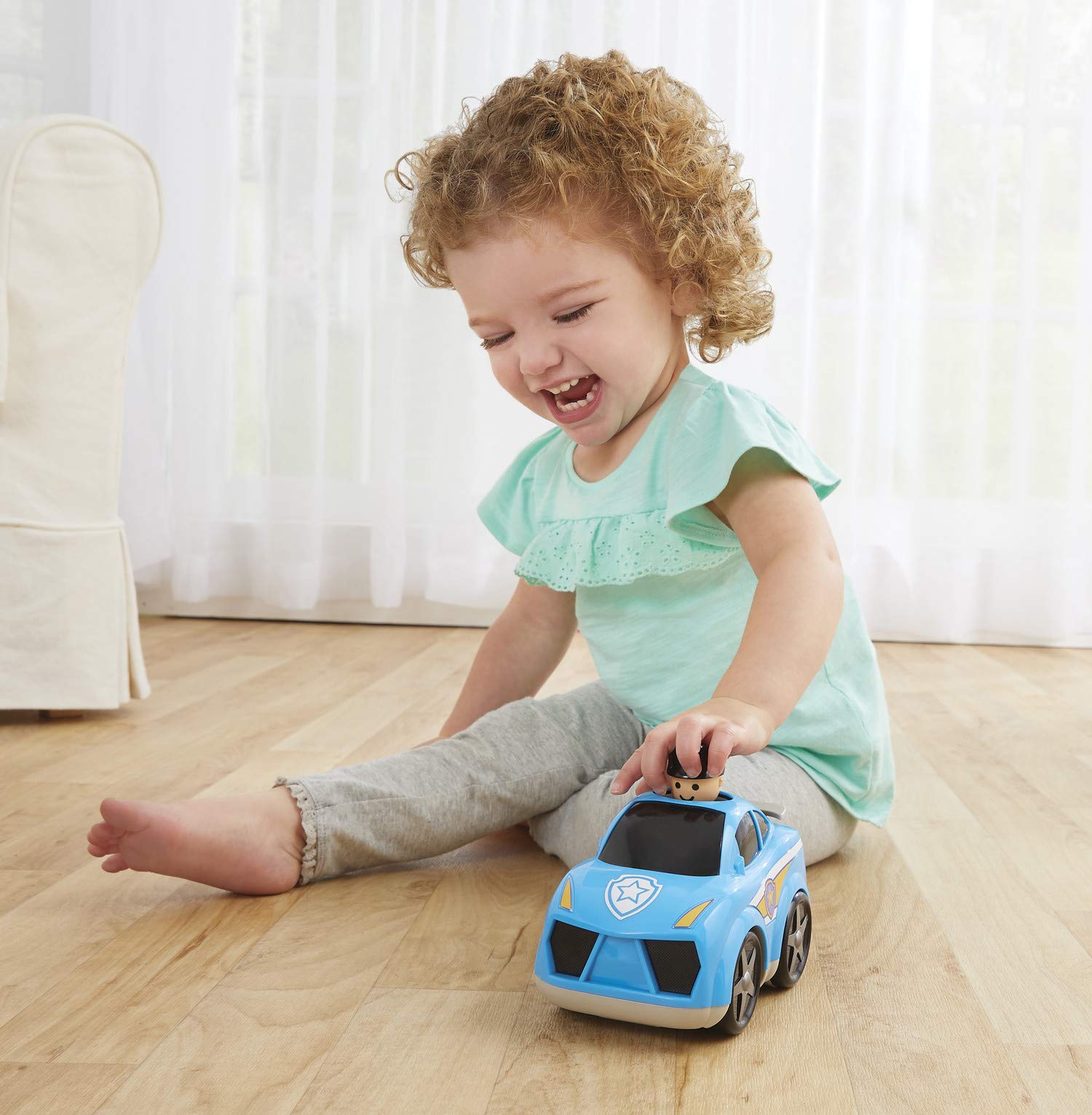 Kidoozie Press ‘n Zoom Police Car - Developmental Activity Toy for Toddlers Ages 12 Months and Older - Great for Fine Motor Skills and Visual