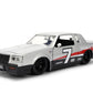 Jada Toys Bigtime Muscle 1:24 1987 Buick Grand National Die-cast Car - Opening Doors, Hood, Trunk, Rubber Tires(Silver/Black)