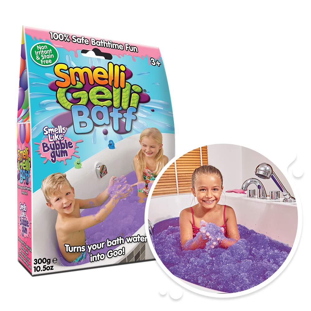 Smelli Gelli Baff Bubblegum from Zimpli Kids, 1 Bath or 6 Play Uses, Magically turns water into thick, colourful goo, Arts & Crafts for Children