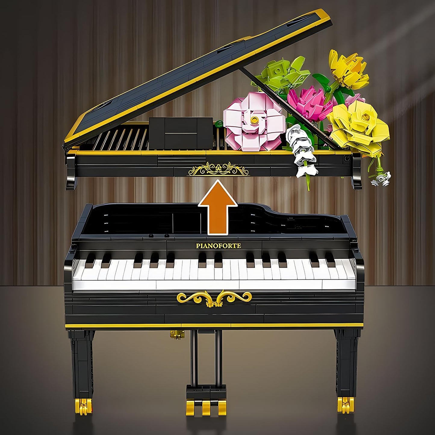 1306pcs Mini Ideas Piano Model Building Block Set, Music Lovers Collection Set, The Best Gift for Boys and Girls