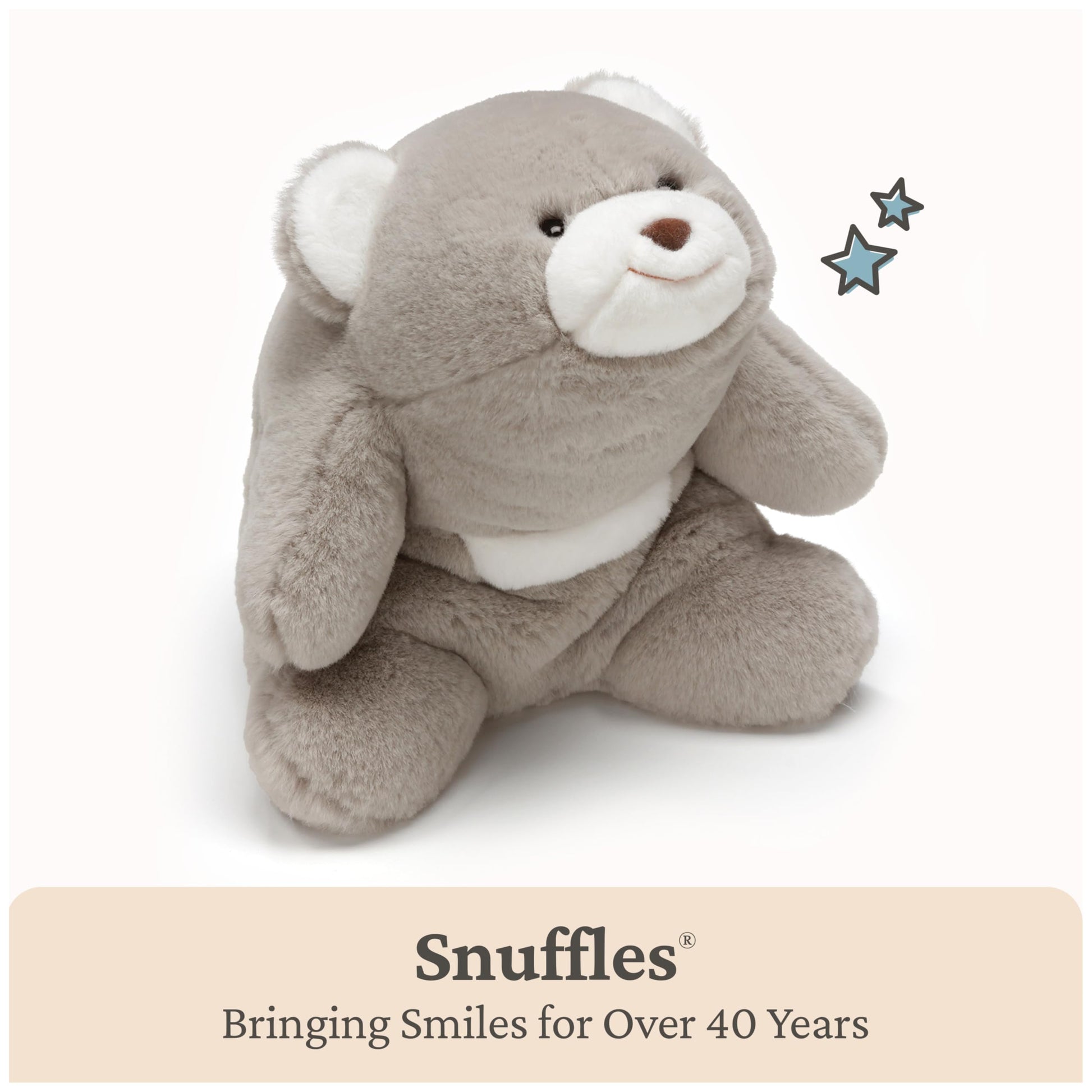 GUND Snuffles 10-Inch Classic Gray Teddy Bear Plush Toy for Ages 0+