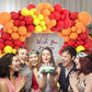 Red Yellow Orange Balloon Garland Arch Kit, 122PCS Orange Yellow Red Balloons for Fire Truck Theme Birthday Wedding Baby Bridal Shower Graduation