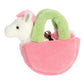 Aurora® Fashionable Fancy Pals™ Apple Pony™ Stuffed Animal - Plush with Stylish Purse for Dress Up Fun - Perfect for Kids 3+ Years, Costumes,