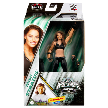 Mattel WWE Elite Collection WrestleMania Action Figure Set, Trish Stratus Collectible with Accessory & Nicholas Build-A-Figure Parts