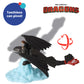DecoSet How To Train Your Dragon Cake Topper, Cake Decoration With Toothless & Hiccup Figurine and Background Cake Pic For Birthday Cakes