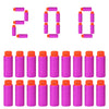 Lififun 200pcs Half-Length Soft Darts Compatible with Dart Zone, Adventure, Nerf, Worker - for Foam Dart Blasters & Toy Guns Tips 14+ (Purple)