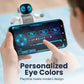 SmartyBot Smart Robot Toy for Kids - Interactive Remote Control Robot with App, Programmable Moves, 7 Customizable LED Eye Colors, Reacts to Music
