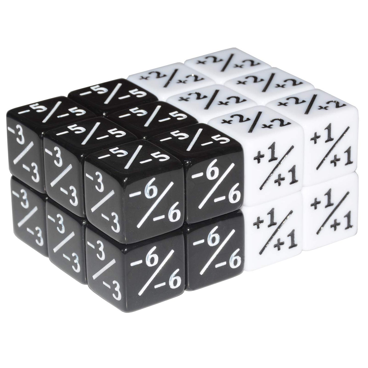 Six Sided Dice Set, 24Pieces Counter Dice Token Dice Tracking Counter for MTG CCG Card Gaming