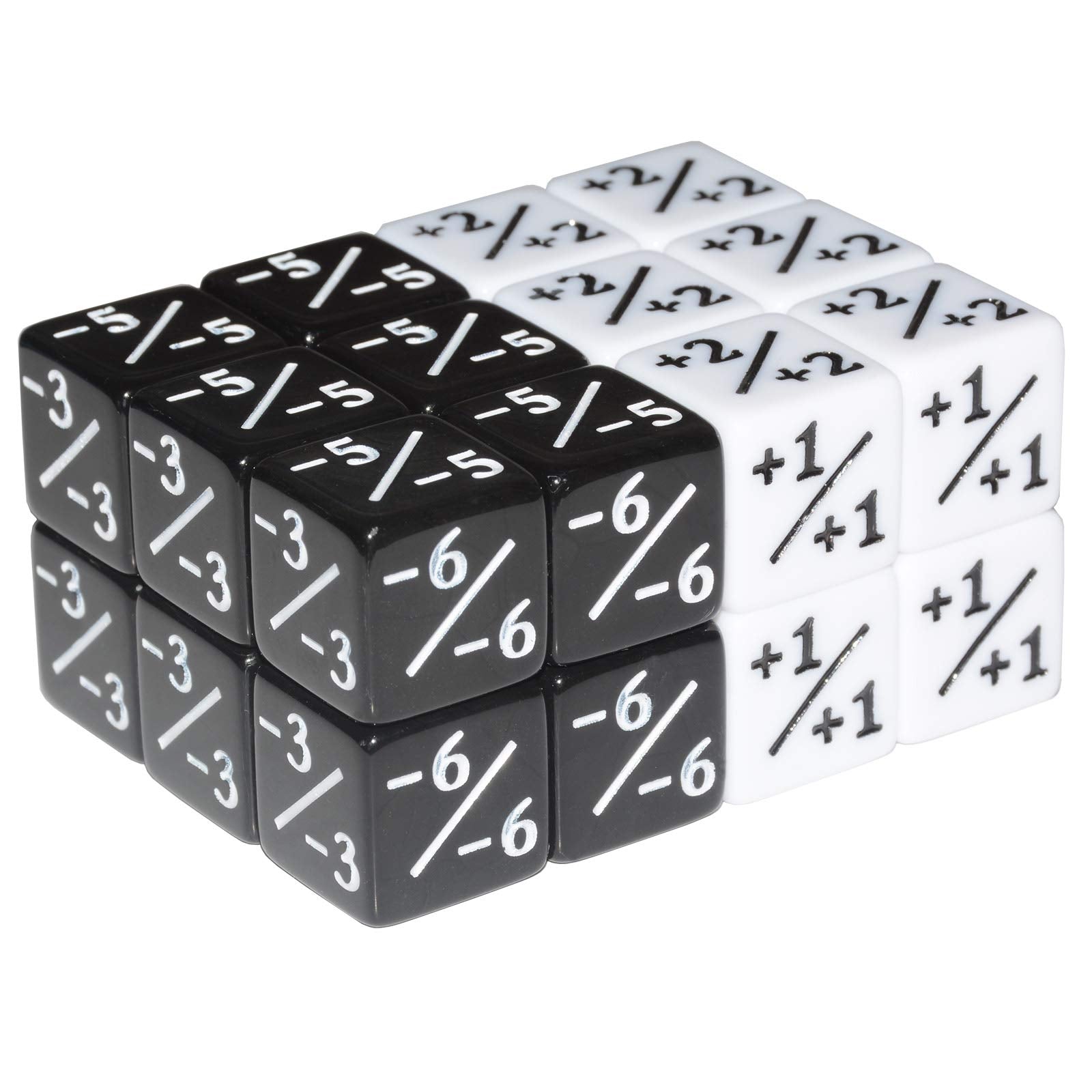 Six Sided Dice Set, 24Pieces Counter Dice Token Dice Tracking Counter for MTG CCG Card Gaming