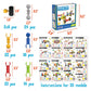 SHUNLAM Building Toys for Kids, 110 Pcs STEM Toys for Boys and Girls, Interlocking Playset for Age 3+, Kids Creative Kit (110 PCS)