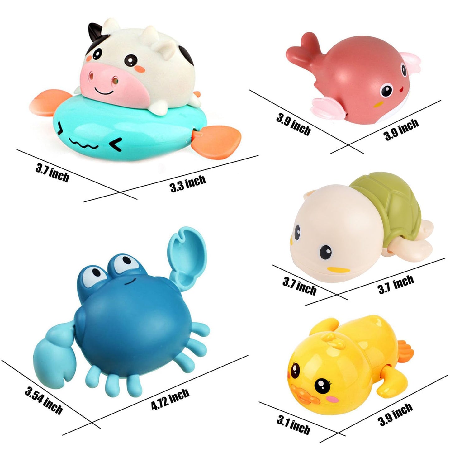 Bath Toy,Cute Animal Clockwork Bathtub Swimming Pool Toy