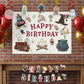 ConQuest Journals Harry Potter Birthday Party Garland & Hanging Decorations Set, Wizarding World HAPPY BIRTHDAY Banner (72"), 14 Hanging Decor Pieces