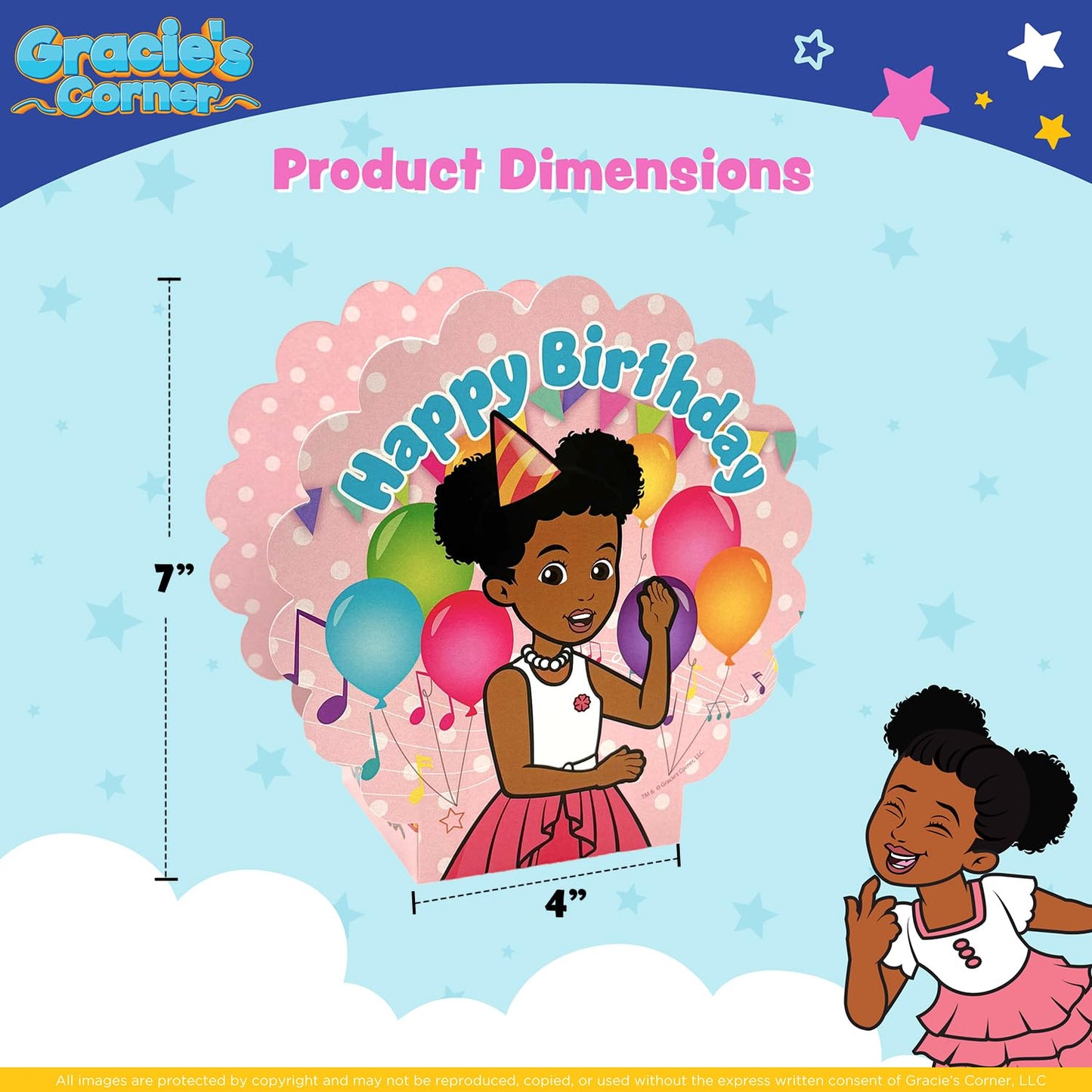 Gracie’s Corner Decoration Table Centerpiece, Birthday Party 360-Degree Centerpiece Table Decorations, Custom Table Decore for Birthday Parties