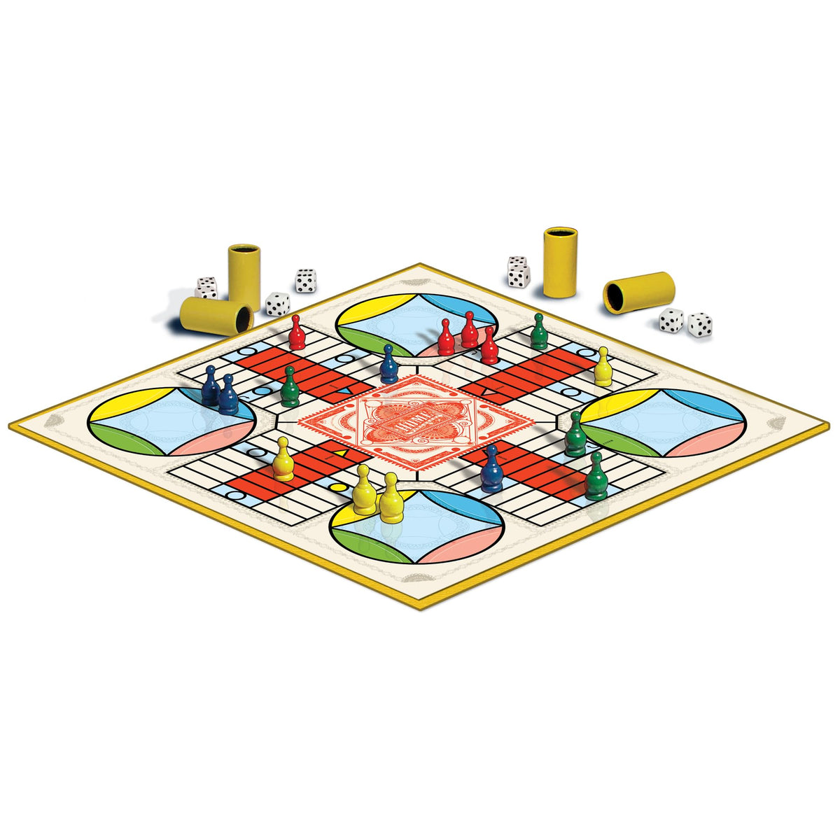 Parcheesi Royal Edition Board Game, Charming Graphics Board Game for 2-4 Players, Minimum Age 6 and Up, Number of Players: 2-4, by Winning Moves Games