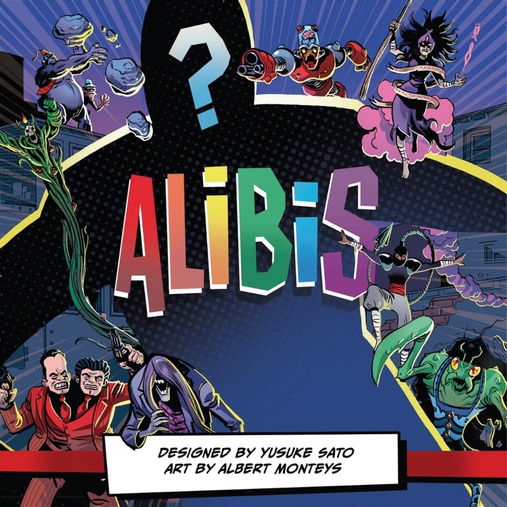Allplay Alibis Board Game | Whodunit Word Association & Deduction Party Game | 4-8 Players, 20-30 Min Playtime Social Mystery Game
