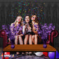 PMU 3 Pack Bursting Star Metallic Foil Spray Centerpiece- Purple Prismatic Balloon Weights, Party Table Decorations Centerpiece for Birthdays