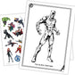Marvel Avengers Coloring Book Super Set with Stickers (3 Jumbo Books - Over 300 Stickers Total Featuring Captain America, Thor, Hulk, Iron Man