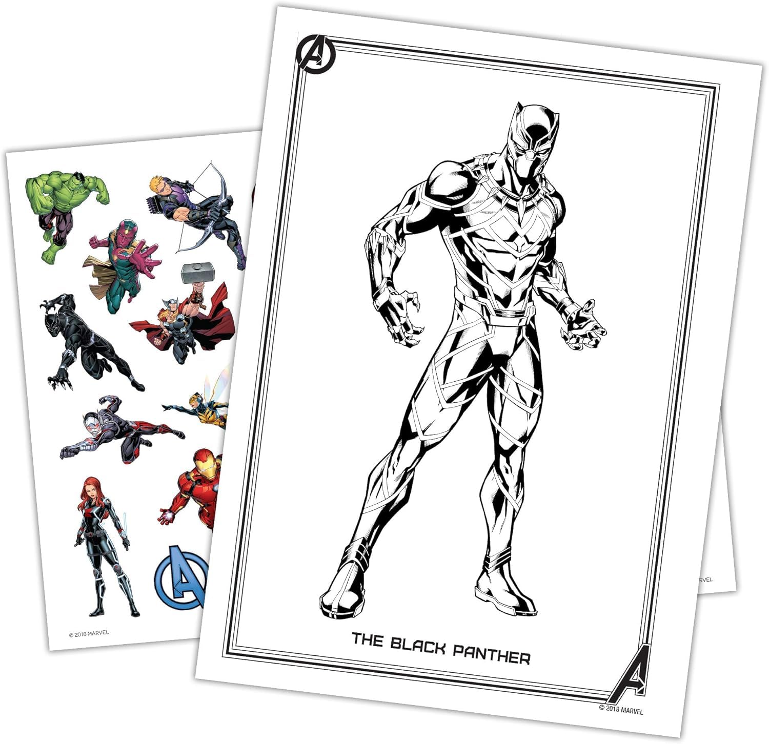 Marvel Avengers Coloring Book Super Set with Stickers (3 Jumbo Books - Over 300 Stickers Total Featuring Captain America, Thor, Hulk, Iron Man