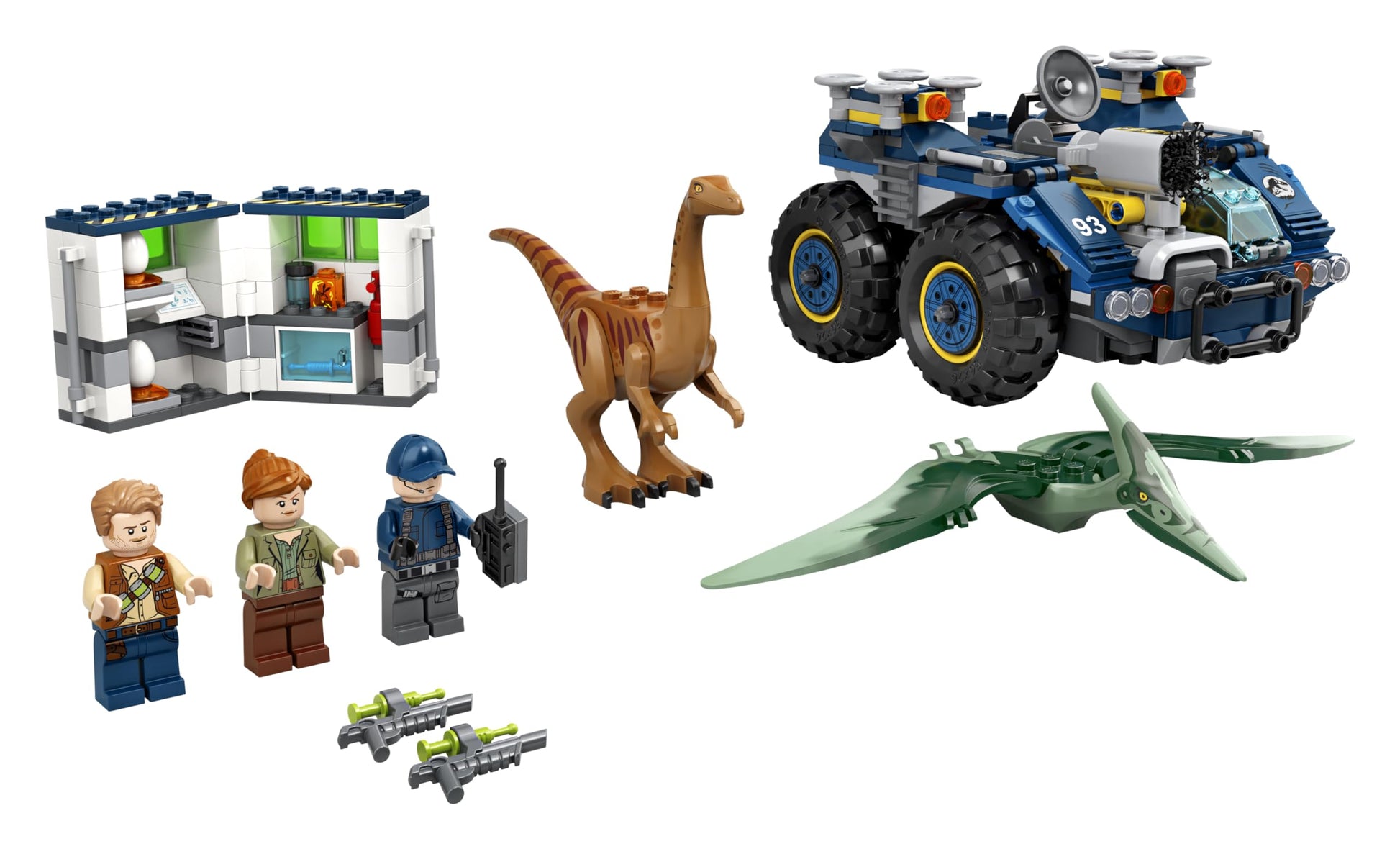 LEGO Jurassic World Gallimimus and Pteranodon Breakout 75940, Dinosaur Building Kit for Kids, Featuring Owen Grady, Claire Dearing and ACU Trooper