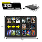 9-Pocket Card Binder - Holds 432 Cards, Premium Zippered Card Album Folder, 24 Side Loading Pages, Compatible with Penny Sleeves for Basketball