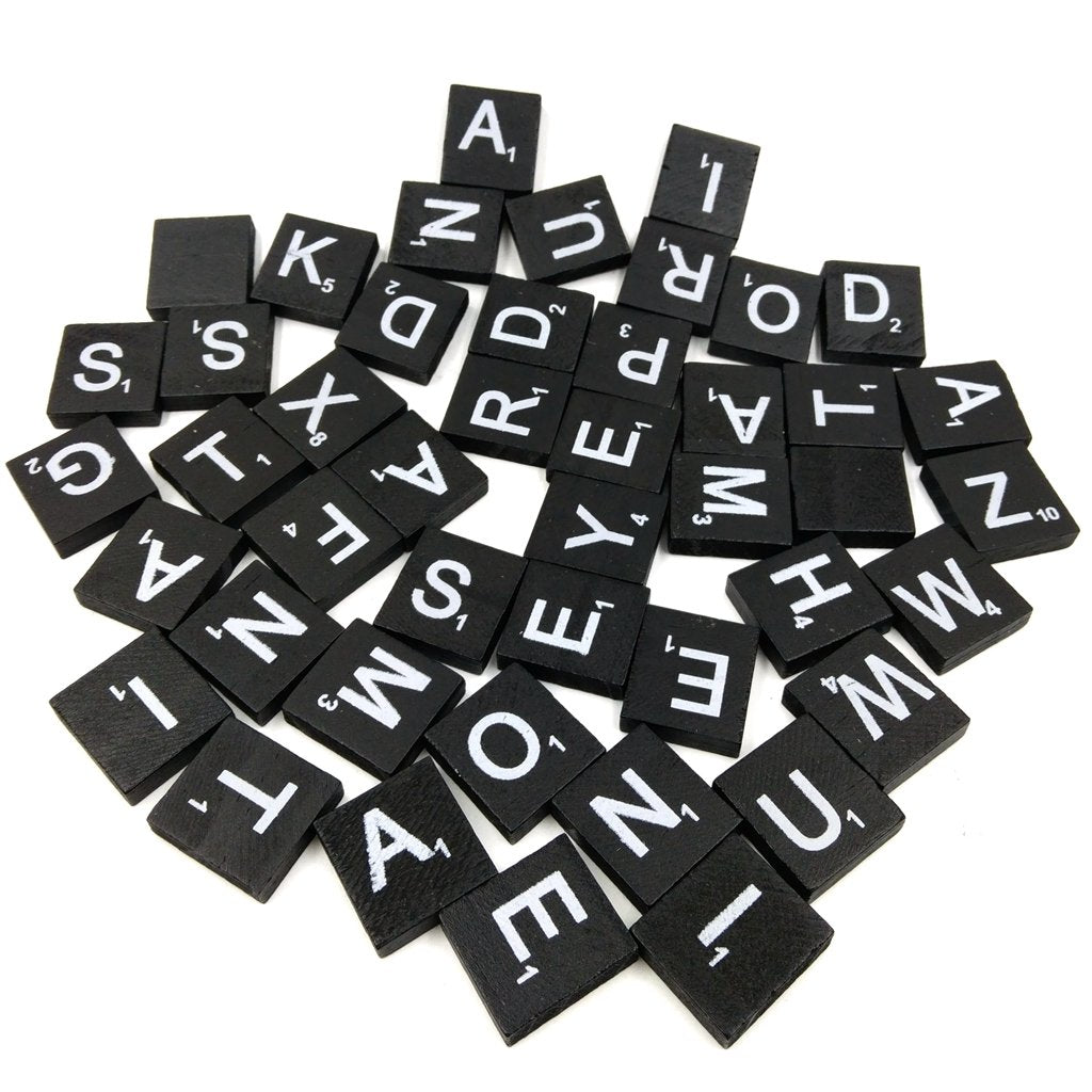 RWHXRWY 1000PCS Wooden Letter Tiles, A-Z Scrabble Letters for Crafts, Phonics, Spelling, Alphabet Tiles Crossword Game Replacement Pieces, Wall Decor