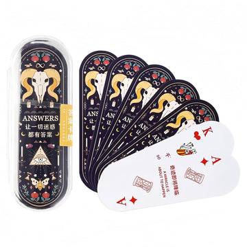 Roioiow Fun Mini Playing Cards - Narrow Deck of Cards Poker Game, for Travel,Camping and Party with Positive Messages