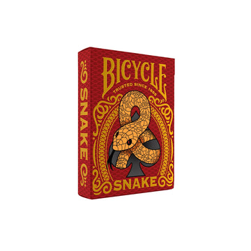Bicycle Chinese Zodiac Snake Playing Cards, Chinese New Year Edition, Red and Gold Card Deck