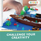 Barcaloo 194 Piece Building Bricks Accessories Kit - Pirate Ship Parts & Pieces Set with Boats, Treasure, Weapons, Plants & Wildlife Parts - Building