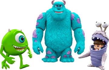 Mattel Disney and Pixar Monsters, Inc Storyteller 3 Action Figure Pack, Sulley Mike & Boo Characters in Get Boo Home Pack, Authentic Toys at 3 Inch
