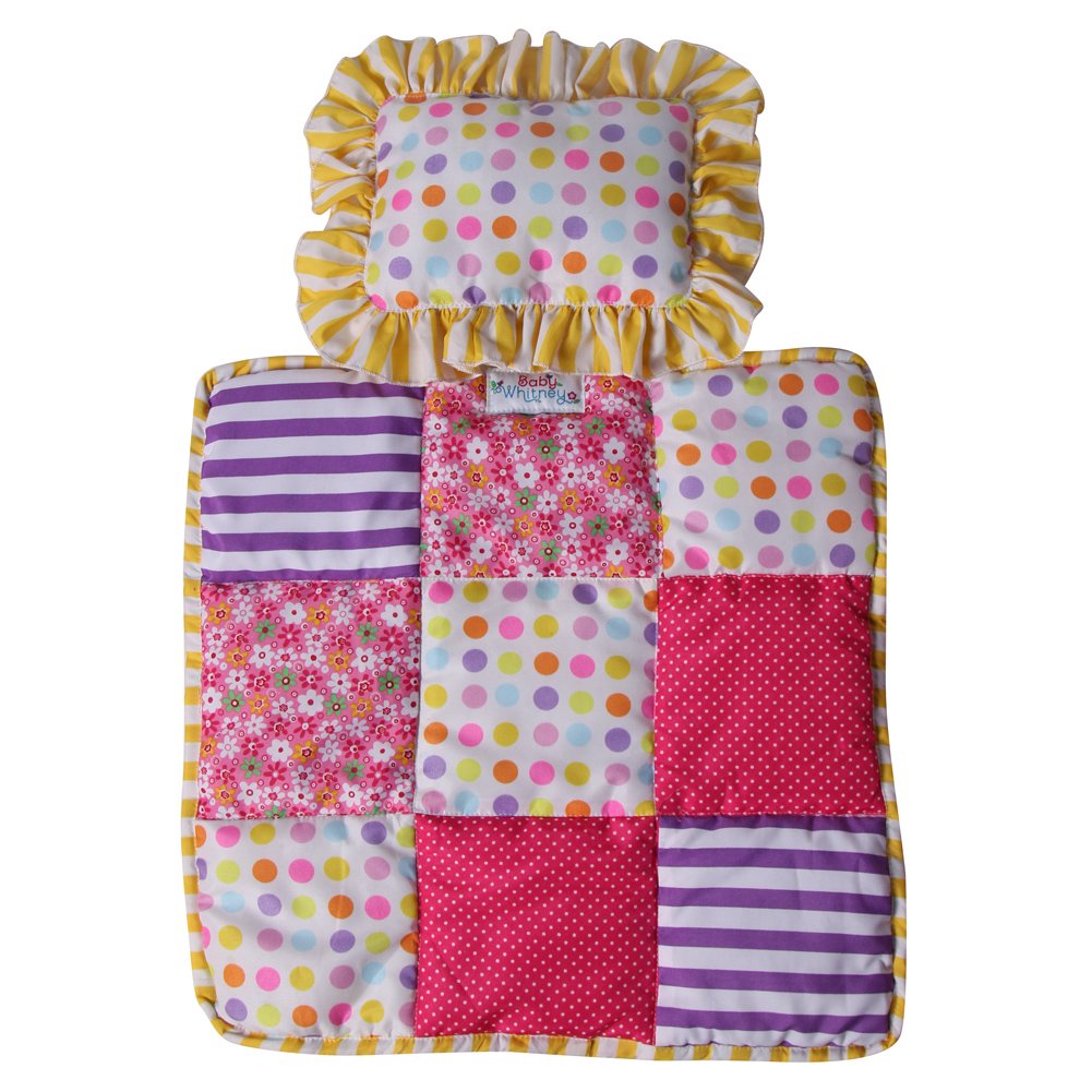 Whitney Patchwork Quilt and Pillow - Baby Doll Bedding Set | American Girl Doll