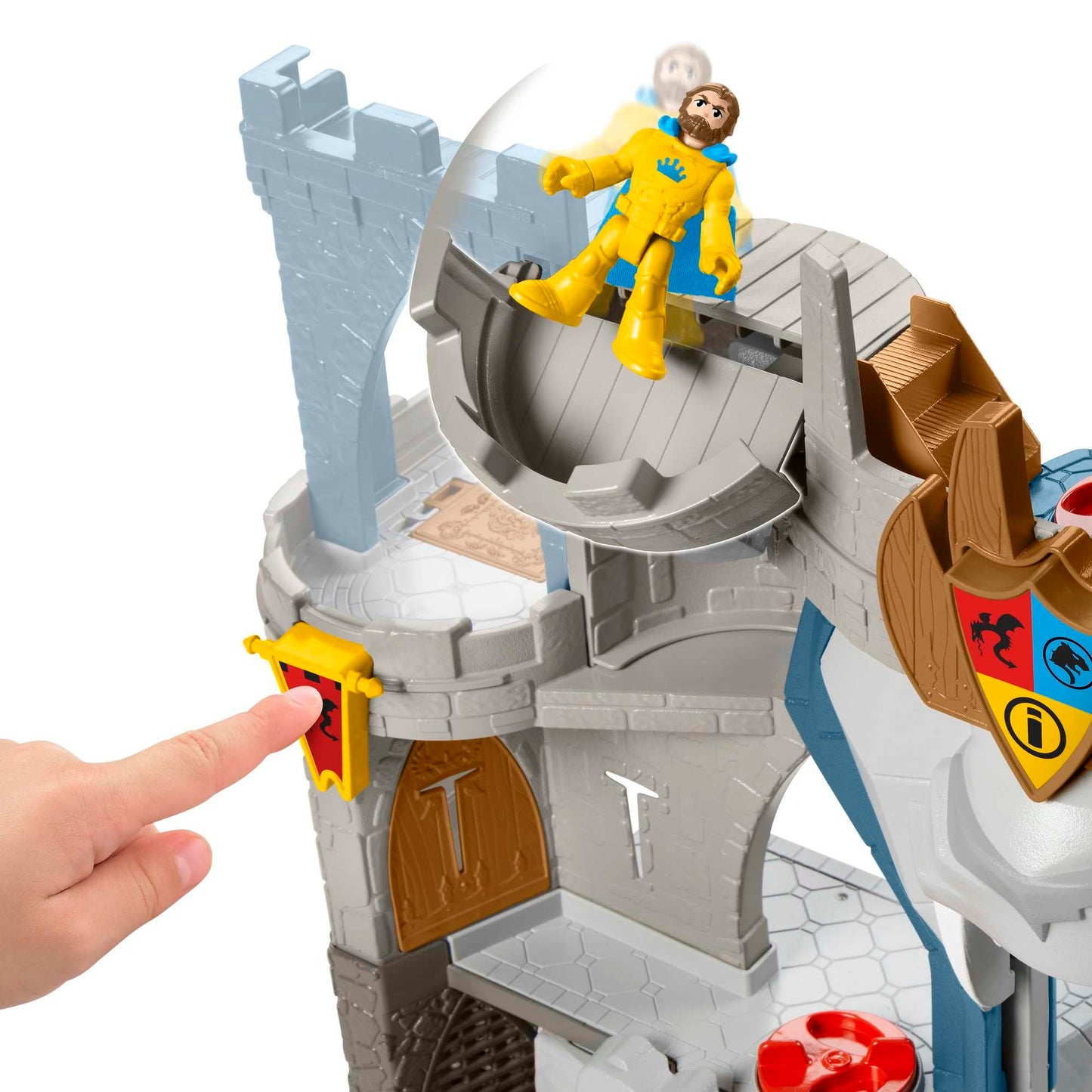 Fisher Price Imaginext The Lion's Kingdom Castle Medieval-Themed Playset with Figures for Preschool Kids Ages 3 to 8 Years, Mixed, 0194735009640