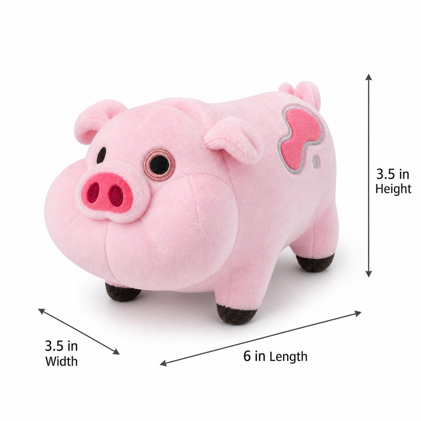 EIKOU Gravity Falls Waddles Pig Mabel Barfing Plushes Dolls Kids Toy 7" ?Comes with Pendant?