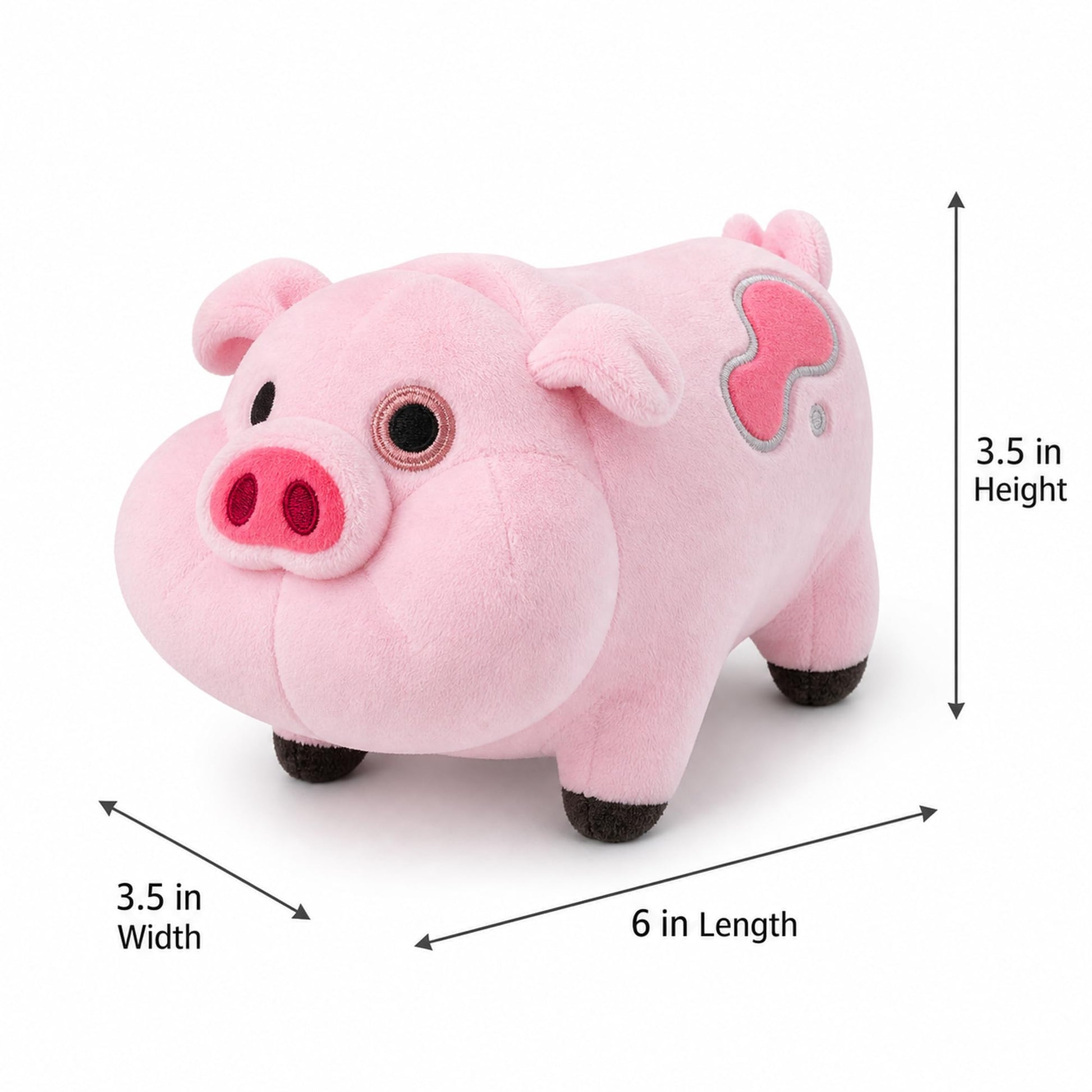 EIKOU Gravity Falls Waddles Pig Mabel Barfing Plushes Dolls Kids Toy 7" ?Comes with Pendant?