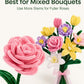 Anpyxun Pipe Cleaner Flower Kit for Adults, 600 PCS All-in-One Chenille Stems Flower Bouquet Making Kit with Video Tutorials, 6 Colors Forever Flower