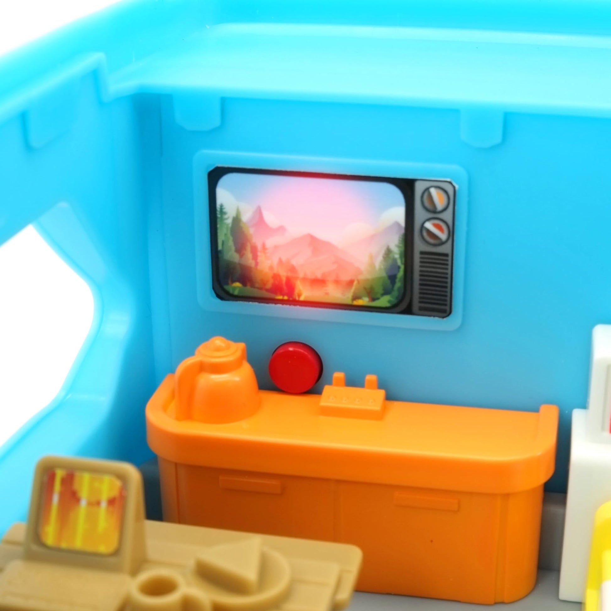 Kiddieland Happy Camper Motorized Toy RV with Lights & Sounds for Toddlers