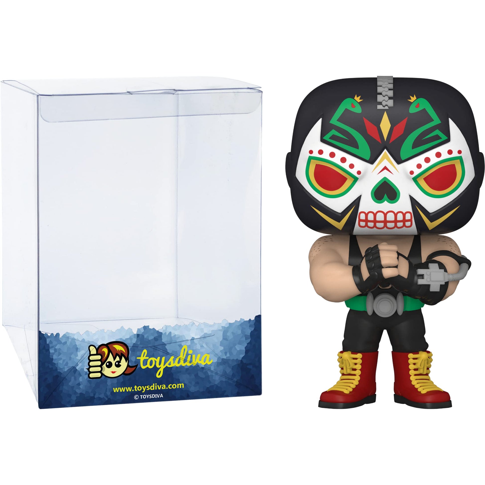 Funko Bane: P o p ! Heroes Vinyl Figurine Bundle with 1 Compatible 'ToysDiva' Graphic Protector (412-57412 - B)