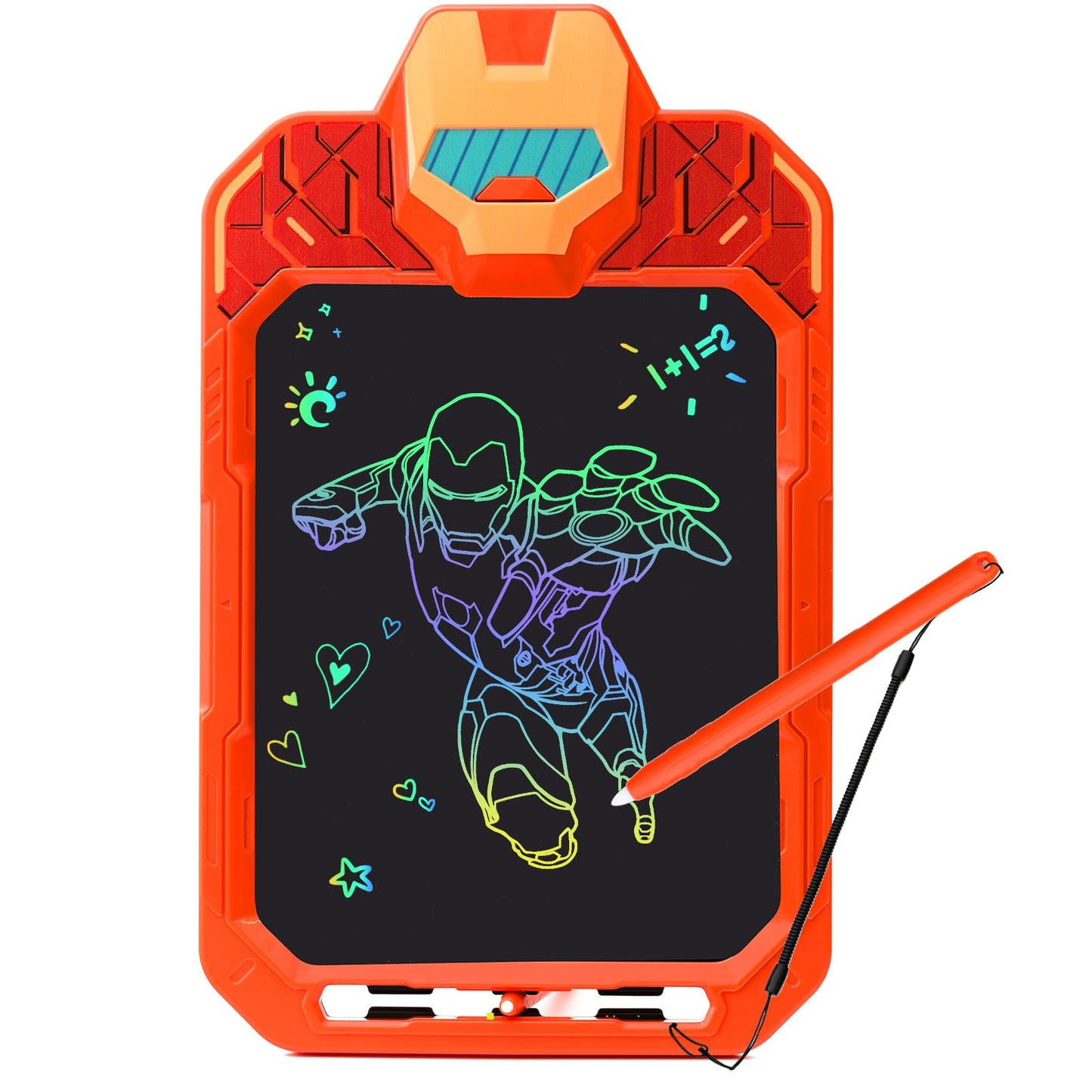 CHAFEGY 10 Inch LCD Writing Tablet for Kids - Mech Warrior, Erasable Doodle Board Drawing Pad, Travel Educational Toy for Toddlers 3-8, Birthday Boys