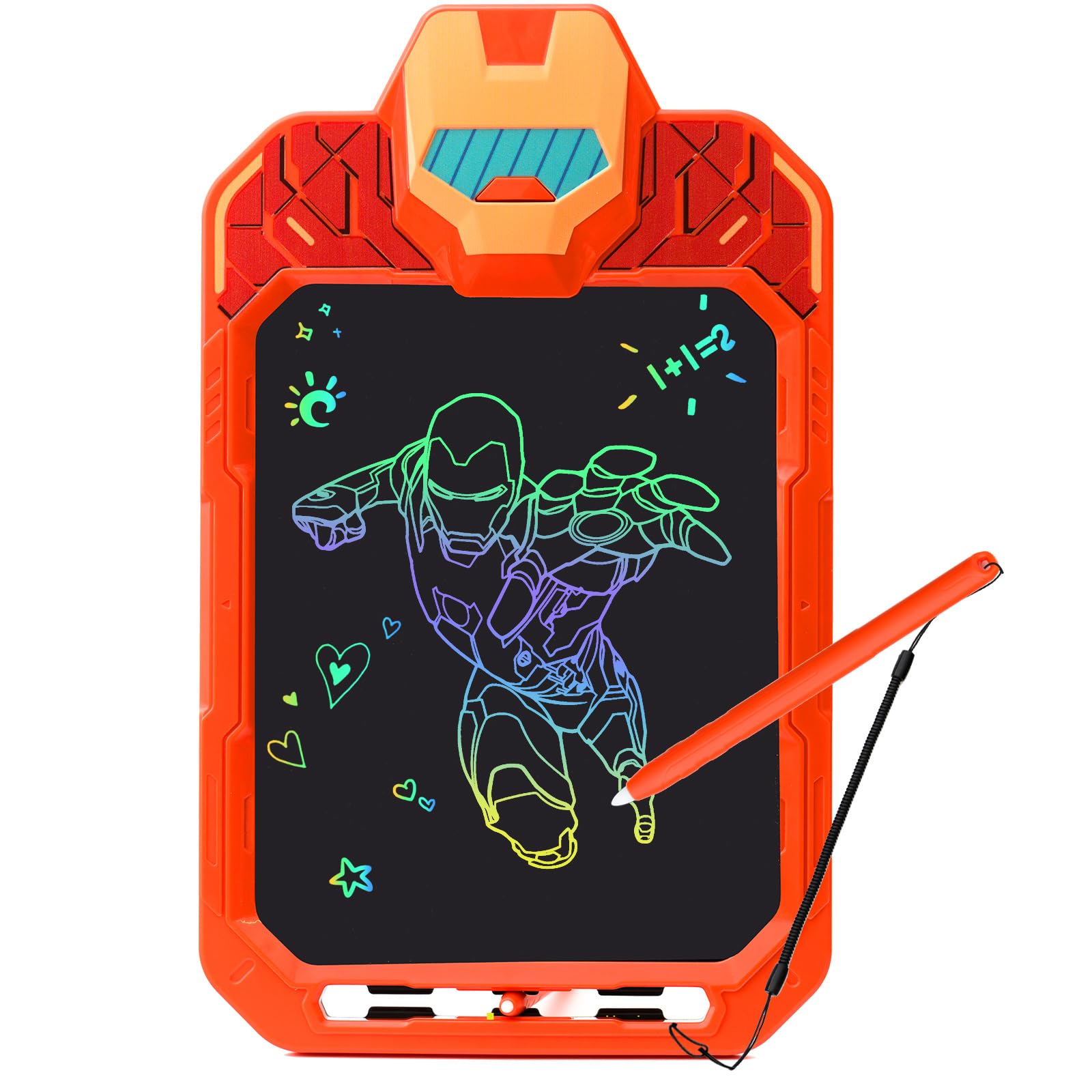 CHAFEGY 10 Inch LCD Writing Tablet for Kids - Mech Warrior, Erasable Doodle Board Drawing Pad, Travel Educational Toy for Toddlers 3-8, Birthday Boys