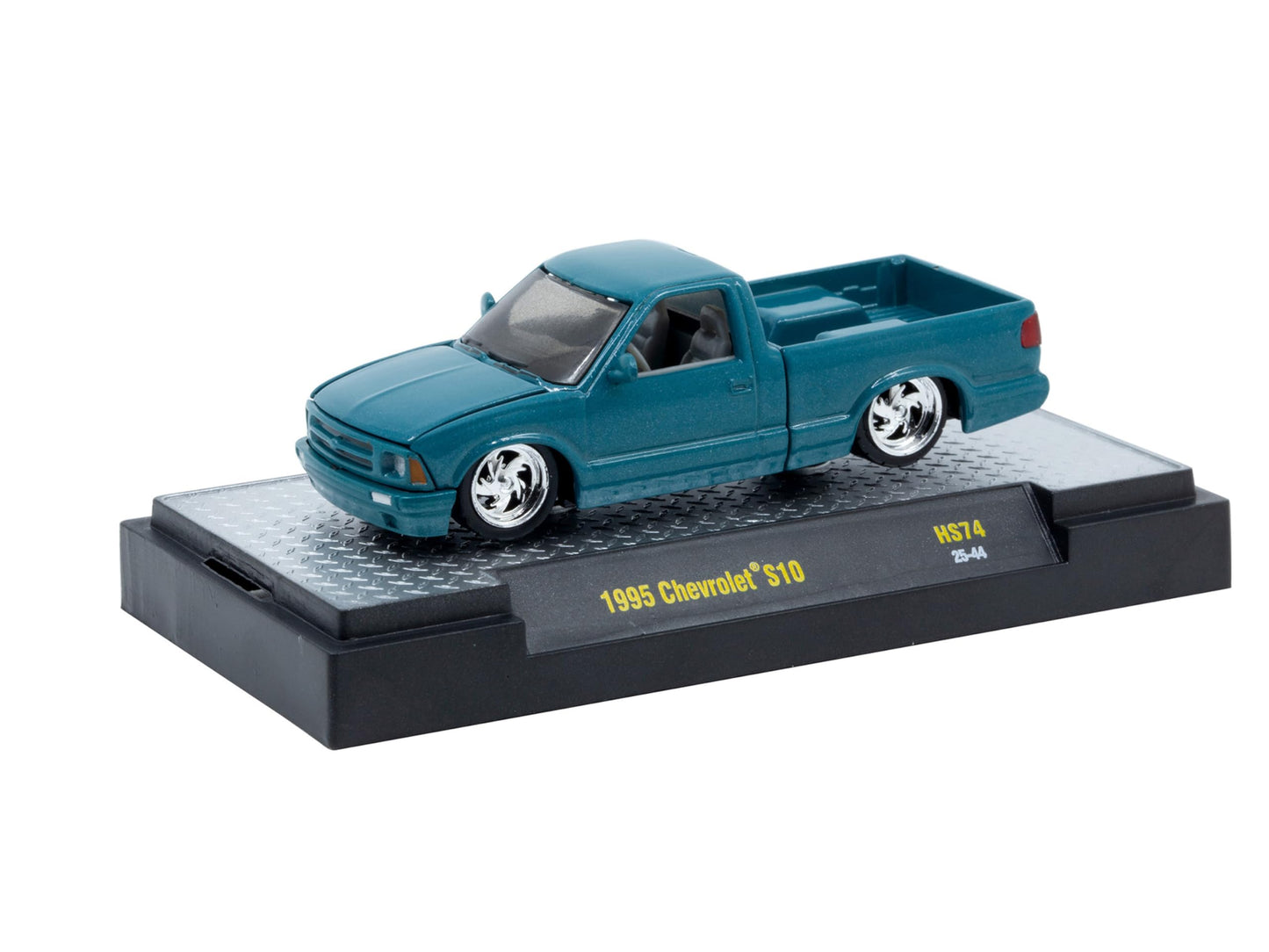 1995 S10 Pickup Truck Teal Metallic Limited Edition to 15400 Pieces Worldwide 1/64 Diecast Model Car by M2 31500-HS74